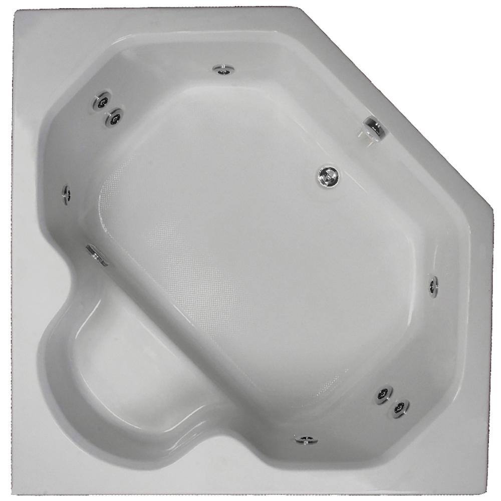 Reviews for Comfortflo 60 in. Acrylic Corner Dropin Whirlpool Bath