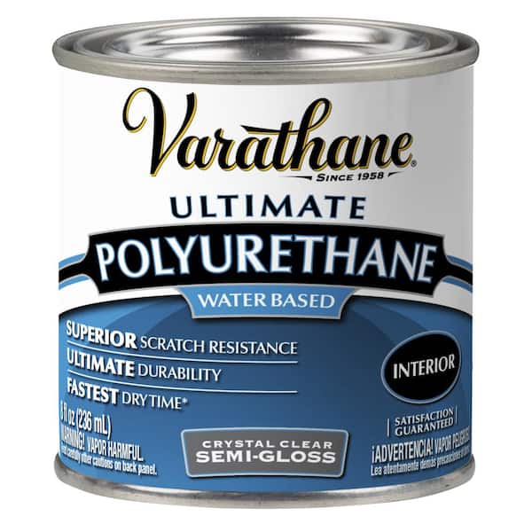 Varathane 8 oz. Clear Semi-Gloss Water-Based Interior Polyurethane