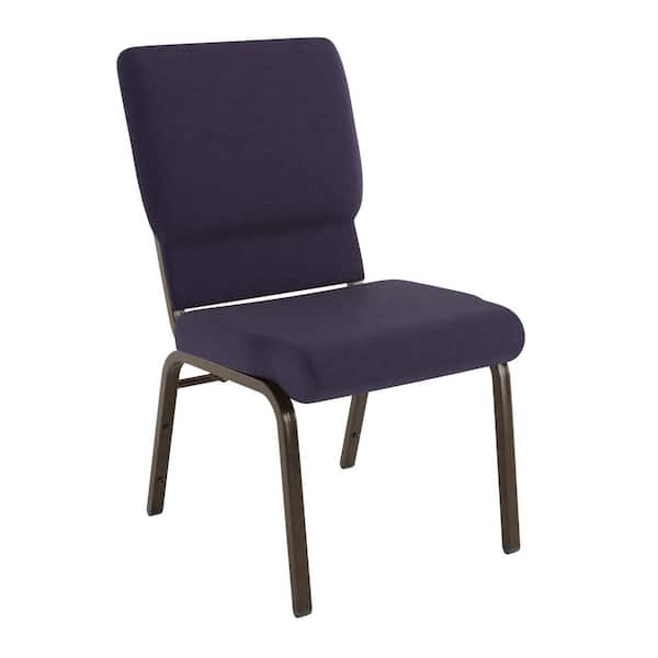 Fabric Stackable Church Chair in Royal Purple