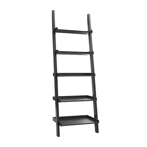 16.50 in. W x 24.75 in. D x 72 in. H Espresso Particle Board Freestanding Linen Cabinet with 5-Shelves in Espresso
