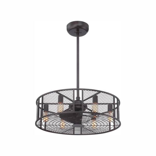 World Imports Boyd Collection 26 in. LED Indoor Oil-Rubbed Bronze Ceiling Fan with Remote Control