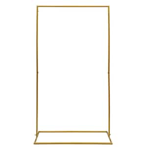 78.7 in. x 17.32 in. Metal Wedding Arch Backdrop Stand For Wedding Decoration Gold Arbor