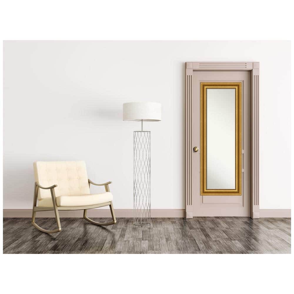 Parlor Gold Full-Length Rectangular Door Mirror