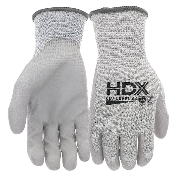 HDX Gray A4 Cut Glove HDX37217-L/XL - The Home Depot