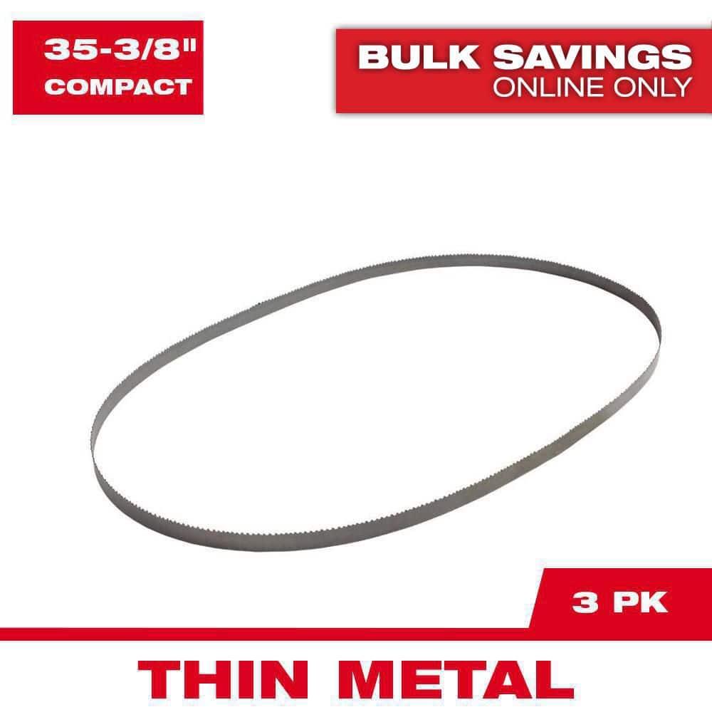 35-3/8 in. 14 TPI Compact Bi-Metal Band Saw Blade (3-Pack) For M18 FUEL/Corded Compact Bandsaw price history on PriceWatchPro