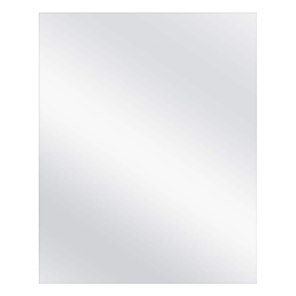 Glacier Bay 24 in. W x 30 in. H Frameless Rectangular Bathroom Vanity Mirror in Silver 83018