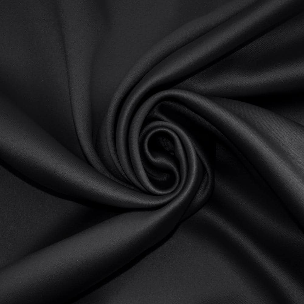 Coal Blackout Rod Pocket Polyester Curtain Panel