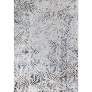 Celestia Stonington Gray 2'6"x8' Contemporary Multi-Colored Area Rug