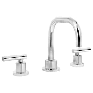 Dia Widespread Two-Handle Bathroom Faucet with Push Pop Drain Assembly in Brushed Bronze (1.0 GPM)