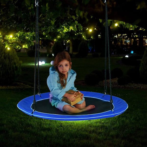 Costway 40 in. Saucer Tree Swing 660 lbs. for Kids Adults Outdoor