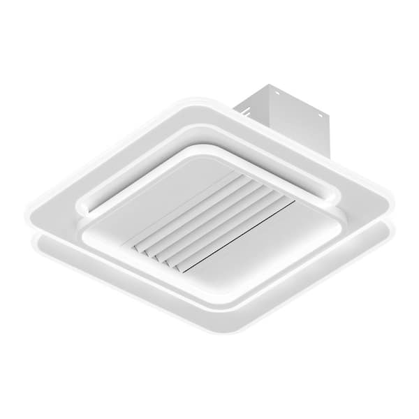 CIPACHO 22 in. Indoor White Bladeless Ceiling Fan with Lights Remote Control Dimmable LED