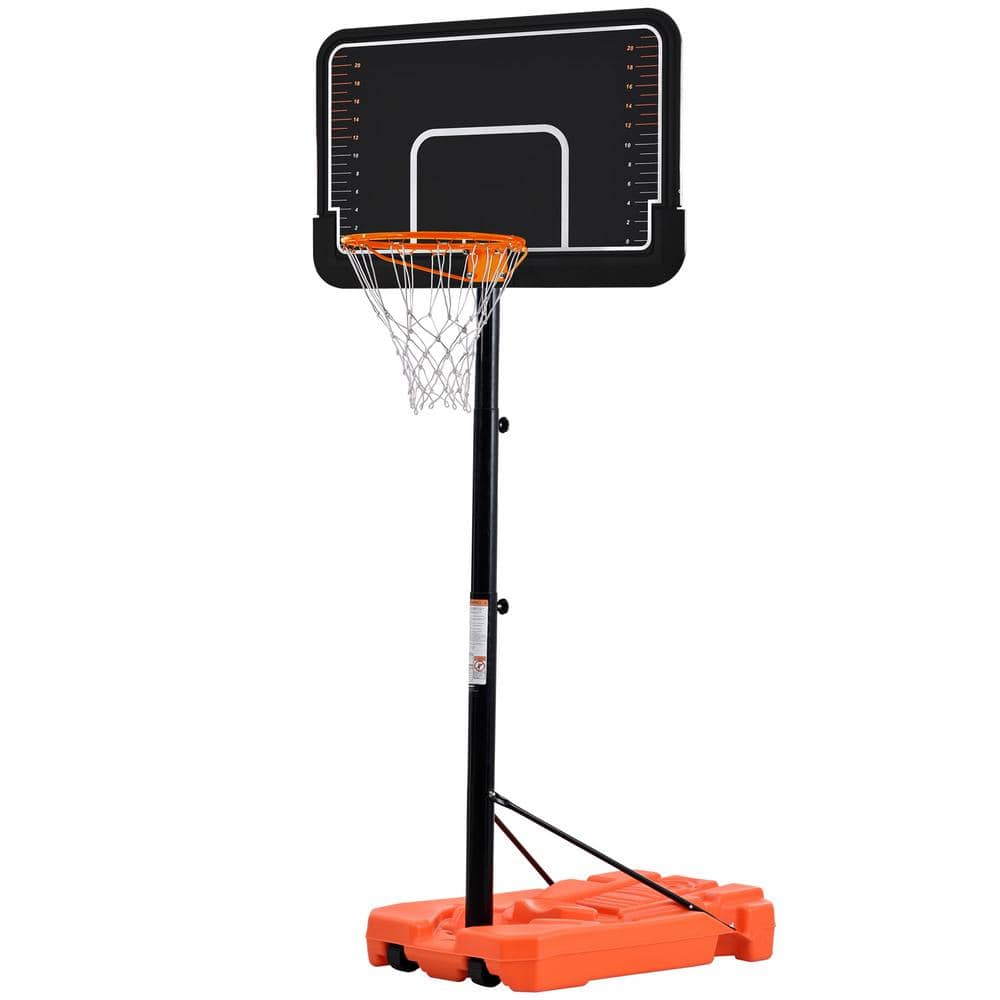 6.6 ft. to 10 ft. Adjustable Height Portable Basketball Hoop Goal Basketbal