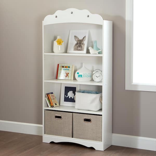 South Shore Tiara Pure White Kids Bookcase