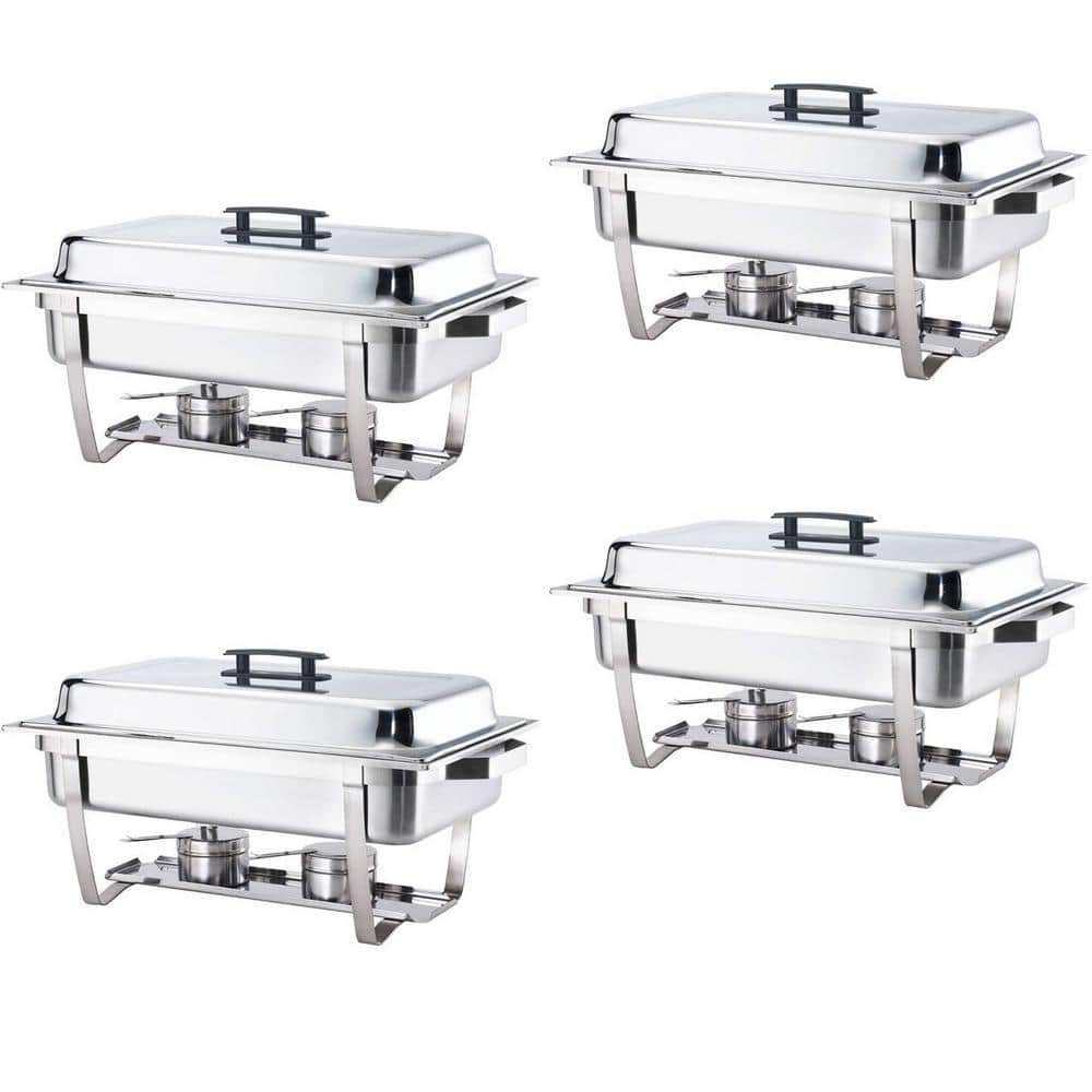 8 Qt. Foldable Frame Stainless Steel Chafing Dish Buffet Chafer Complete (S