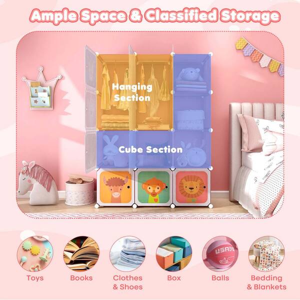 【2025年最新】海外限定の人気アイテム Wardrobe Kids 12-Cube Costway Baby Armoire Bedroom Dresser ワンピース
