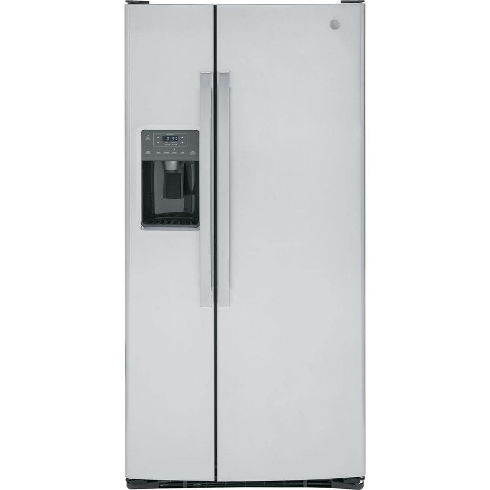 23.0 cu. ft. Side by Side Refrigerator in Fingerprint Resistant Stainless Steel, Standard Depth, ENERGY STAR