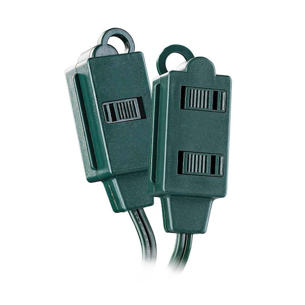 6 ft. 18 / 2-Indoor Extension Cord, 3-Outlets, Light-Duty, Green