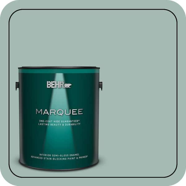 BEHR MARQUEE 1 gal. #S430-3 Garden Twilight One-Coat Hide Semi-Gloss Enamel Interior Paint & Primer