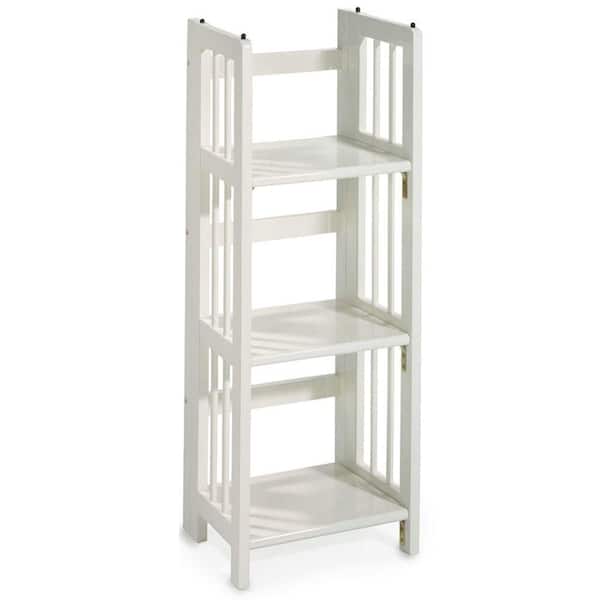 Unbranded White Folding/Stacking Open Bookcase
