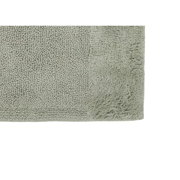 Granada Collection 20 in. x 20 in. Green 100% Cotton Contour Bath Rug