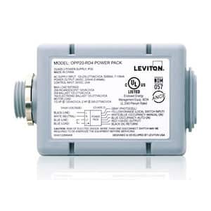 20 Amp Power Pack for Occupancy Sensors: Auto-On, Manual-On, Local Switch, Photocell, Latching Relay, Gray
