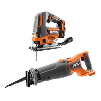 18V Brushless Cordless 2-Tool Combo Kit with Jig Saw and Reciprocating Saw (Tools Only)