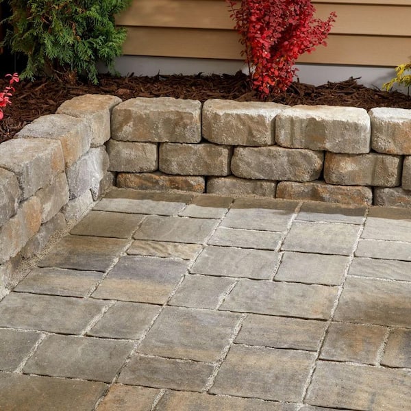 Oldcastle 15.75 in. x 15.75 in. x 2 in. Four Cobble Harbor