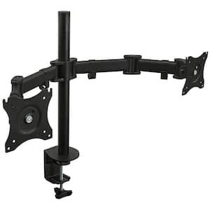 13 in. to 27 in. Full Motion Dual Monitor Desk Mount for Screens