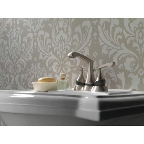 Centerset 2-Handle Bathroom Faucet 25750LF-SPBL 4b2 Delta Merge 4 in