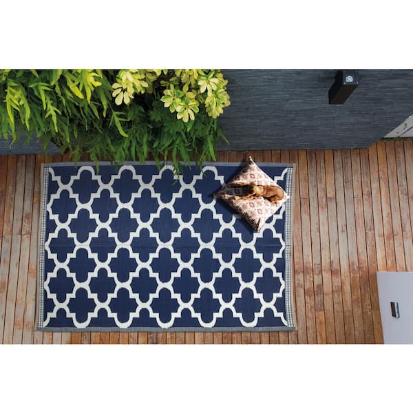 Beverly Rug Moroccan Trellis Outdoor Rug Waterproof for Patio, RV