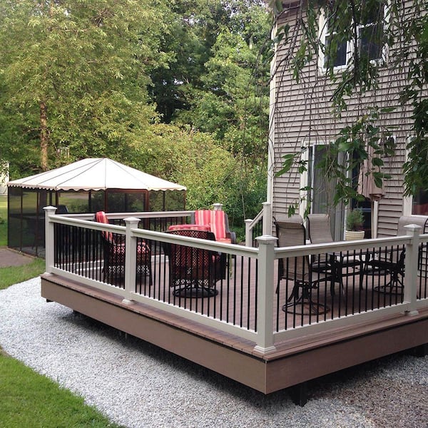 Bellaire 3 ft. H x 8 ft. W Tan Vinyl Railing Kit