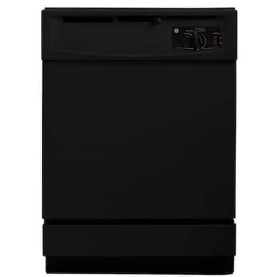 Front Control Dishwasher in Black, 64 dBA