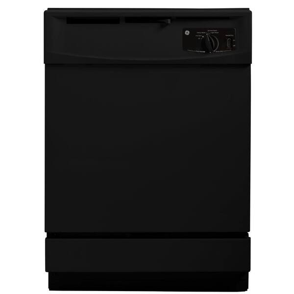 GE 24 in. Built-In Front Control Dishwasher in Black, 64 dBA