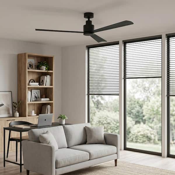 matrix decor 52 in. Modern Matte Black Standard Downrod Mount