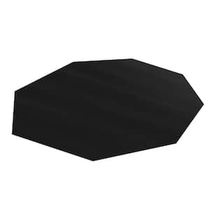 Octagon Gaming Chair Mat Computer and Office Chair Mat for Carpet Black 46 in. x 49.5 in.