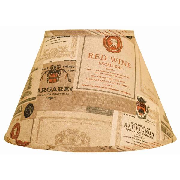 Homestyle 8 in. x 10.5 in. Brown Lamp Shade