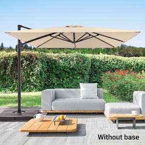 Sand Premium 10×10FT Cantilever Patio Umbrella – Outdoor Comfort with 360° Rotation and Infinite Canopy Angle Adjustment