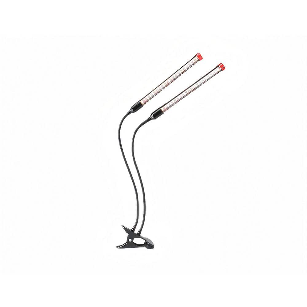 OGETFUUR 2-Head Full Spectrum Clip Grow Lights, Timer, Sun-Like
