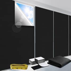 39.4'' x 57'' 100% Blackout Window Shades Fabric Portable Temporary Blind/Shades