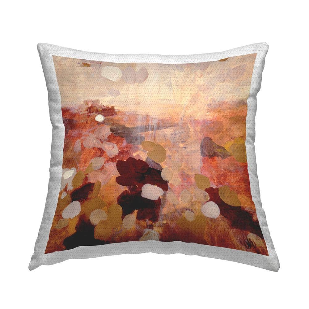 Layered Canyon Abstract Scene Red Square Outdoor Throw Pillow price history on PriceWatchPro