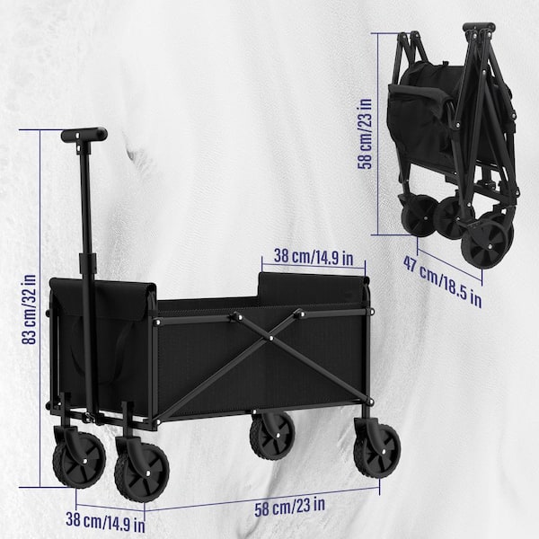 Foldable VIVOSUN Collapsible Folding Wagon, Outdoor Utility With