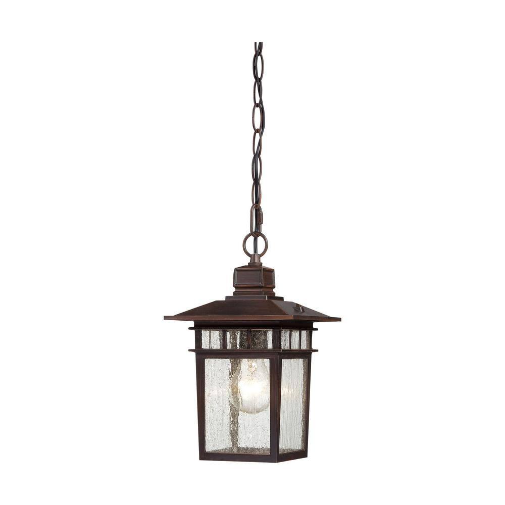 Cove Neck Transitional Bronze 7" Outdoor Hanging Lantern