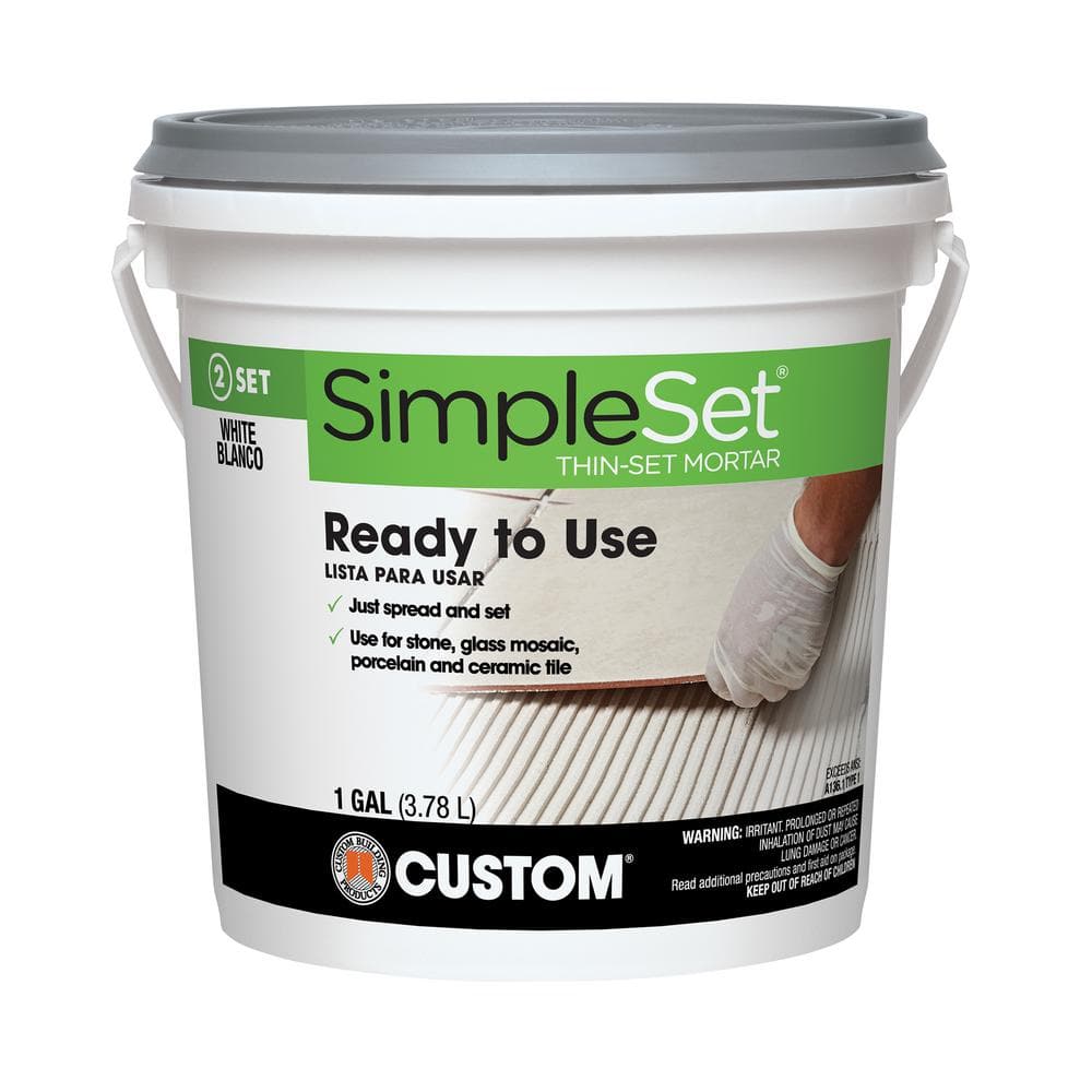 Custom Building Products SimpleSet 1 Gal. White Premixed Thin-Set