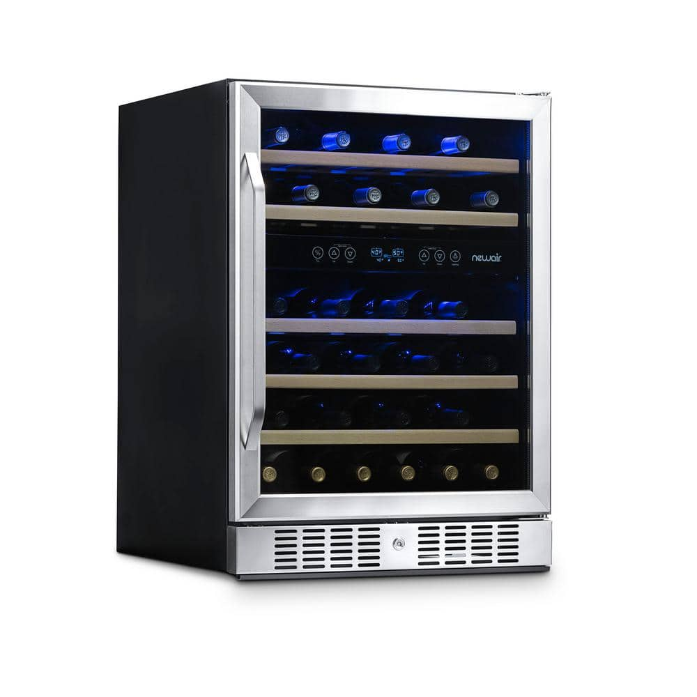 NewAir Dual Zone Compressor Wine Cooler  Stainless Steel