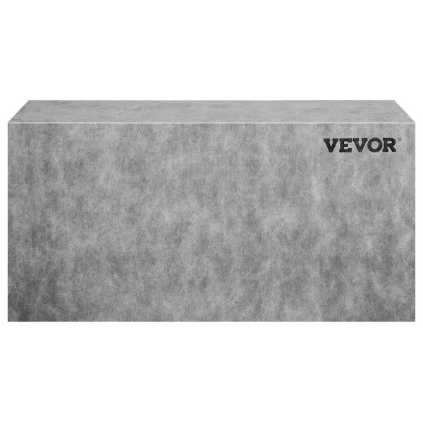 Tile Shower Seat 38.2 In. x 11.4 In. x 20 In. Factory Waterproof and 100% Leak-Proof 440 lbs. Loading Rectangular Grey