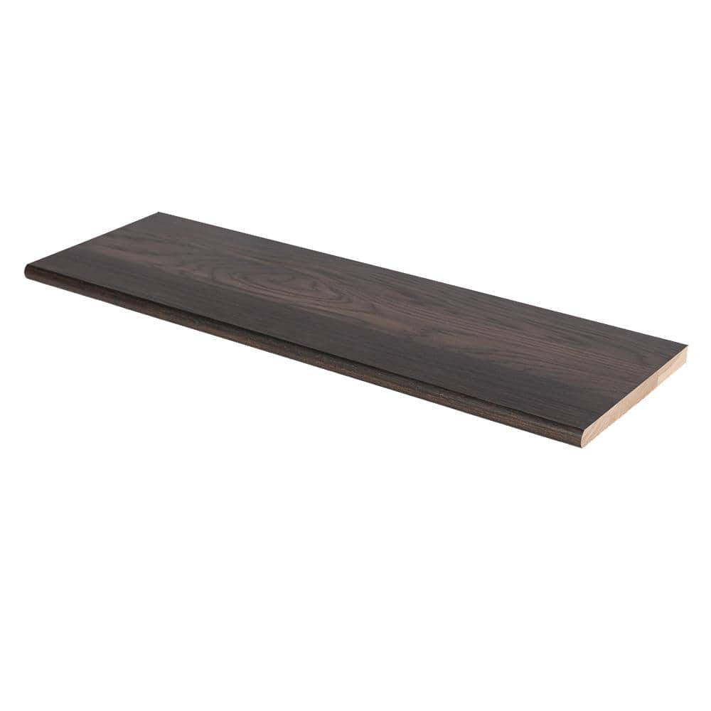 Stairtek 1 in. x 11.5 in. x 36 in. Prefinished Timber Wolf Hickory ...