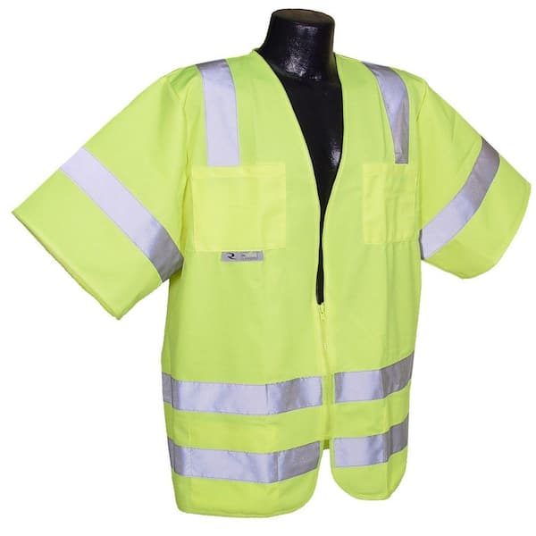 Radians Std Class 3 Green Solid 2X-Large Safety Vest