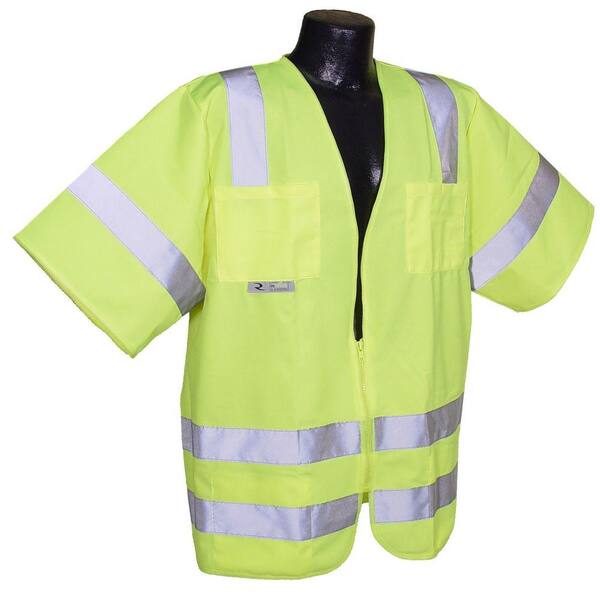 Radians Std Class 3 Green Solid 3X-Large Safety Vest