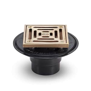 2 in. Shower Drain Polished Bronze