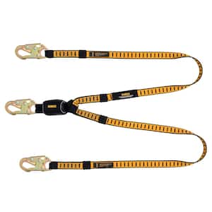 6 ft. Lanyard, Twin, External Absorber, with Snap Hooks on Both Ends